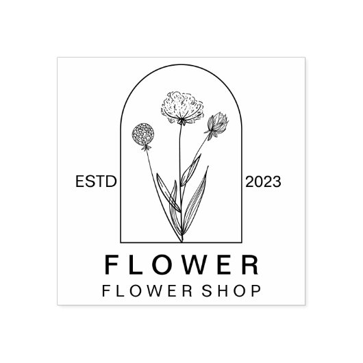 Einfache Löwenzahnblüte | Minimalistische Botanik Gummistempel (Prägung)