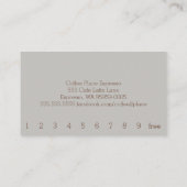 Einfache Loyalität Pour Kaffee Art Punch Card Treuekarte (Rückseite)