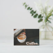 Einfache Loyalität Pour-Kaffee-Kunstkarte Treuekarte (Stehend Vorderseite)