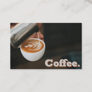 Einfache Loyalität Pour-Kaffee-Kunstkarte Treuekarte