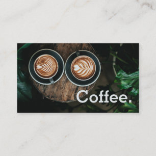 Einfache Loyalität Zwei Cups Kaffee Art Punch Card Treuekarte
