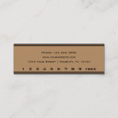 Einfache Loyalitäts-Goldschwarz-Lochkarte Treuekarte (Rückseite)