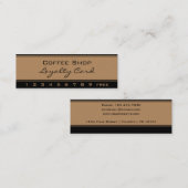 Einfache Loyalitäts-Goldschwarz-Lochkarte Treuekarte (Vorne/Hinten)