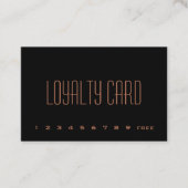 Einfache Loyalitäts-Lochkarte Treuekarte (Vorderseite)