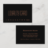 Einfache Loyalitäts-Lochkarte Treuekarte (Vorne/Hinten)