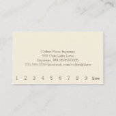 Einfache Loyalitätskarte Treuekarte (Rückseite)