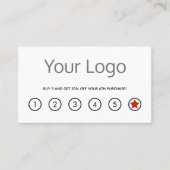 Einfache Loyalitätskarte Treuekarte (Vorderseite)