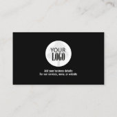 Einfache Loyalitätsmarken Schwarz und Weiß Treuekarte (Rückseite)