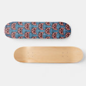 Einfache lustige Katzen Muster Skateboard (Horizontal)