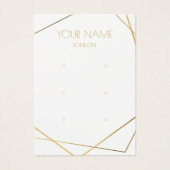 Einfache, luxuriöse geometrische Ohrring-Grafikkar (Vorderseite)