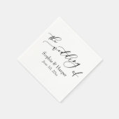 Einfache, luxuriöse Script-Schriftart für die Hoch Serviette (Ecke)