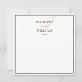 Einfache Luxusbriefkarte Mitteilungskarte (Vorderseite)