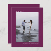 Einfache Magenta-HAUSHALTSMITTEL Einladung zum Hoc (Vorne/Hinten)