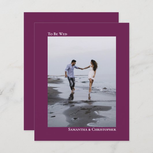 Einfache Magenta-HAUSHALTSMITTEL Einladung zum Hoc (Vorne/Hinten)