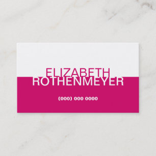 Einfache magentarote Platten-Visitenkarte Visitenkarte