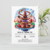 Einfache Magische Schokolade zum Geburtstag Einladung (Stehend Vorderseite)