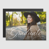 Einfache magnetische Ankündigung für den Abschluss (Vorne/Hinten)