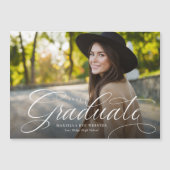 Einfache magnetische Ankündigung für den Abschluss (Vorderseite)