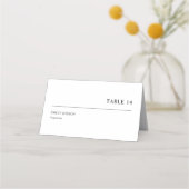 Einfache Mahlzeit Platzkarte (Vorderseite)