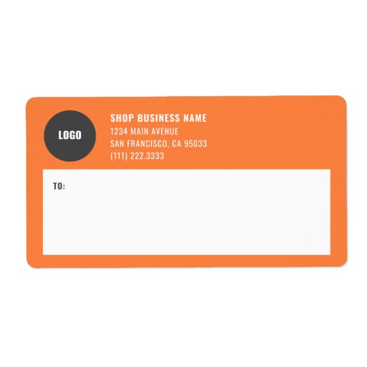 Einfache Mailing-Labels für Firmenlogos (Vorne)