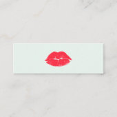 Einfache Makeup Artist Kissing Mini Visitenkarte (Vorderseite)