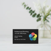 Einfache Maler-Visitenkarten Visitenkarte (Stehend Vorderseite)