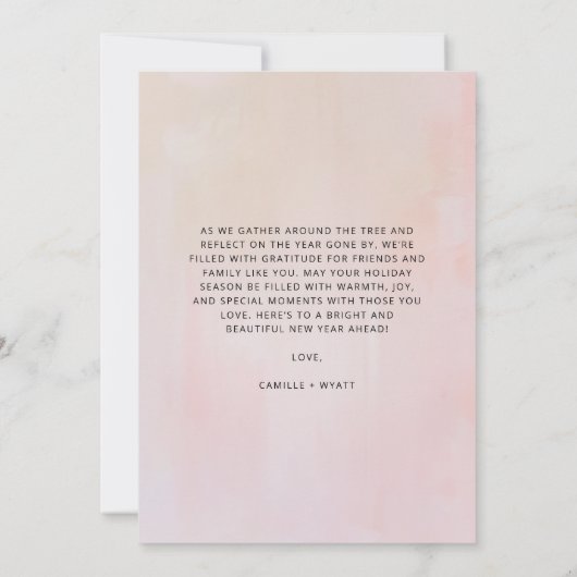 Einfache Malerei ohne Foto Moderne rosa Malerei Einladung (Rückseite)