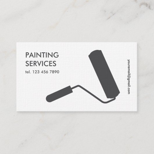 🎨 🎨 🎨 einfache Malerei Visitenkarte (Vorderseite)