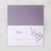 Einfache malt-Blumenhochzeit Platzkarte (Außenseite Aufgefaltet)