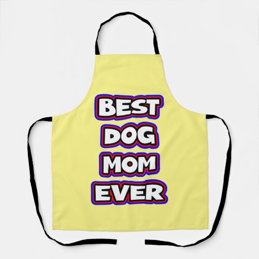 Einfache Mama für den besten Hund je Schürze (Vorderseite)