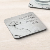 Einfache Mama für Hunde Kunst Getränkeuntersetzer (Linke Seite)