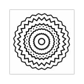 Einfache Mandala Design Gummi Briefmarke Gummistempel (Prägung)