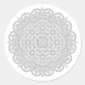 Einfache Mandala Sticker (Vorderseite)
