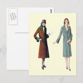 Einfache Mäntel für den Alltag Postkarte (Vorne/Hinten)