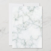 Einfache Marble-Skripte Elegantes Brautparty Einladung (Rückseite)
