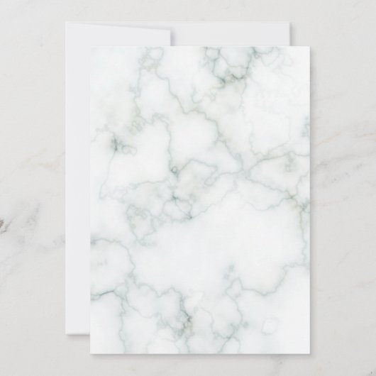 Einfache Marble-Skripte Elegantes Brautparty Einladung (Rückseite)