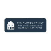 Einfache marineblau neue Zuhause Ferien Rücksendea (Vorne)