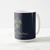 Einfache Marineschmiede Weihnachten Kaffeetasse (VorderseiteRechts)