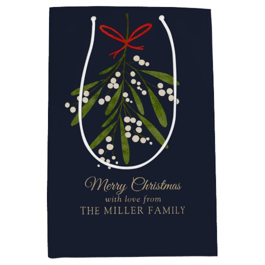 Einfache Marineschmiede Weihnachten Mittlere Geschenktüte (Vorderseite)