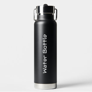 Einfache Markenförderung 25oz Schwarz Trinkflasche