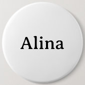 Einfache Markenförderung Riesig 6" Rund Button (Vorderseite)