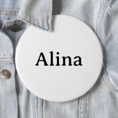 Einfache Markenförderung Riesig 6" Rund Button (Beispiel)