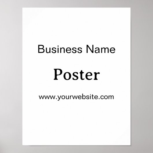 Einfache Markenförderung Standard-Halbglanz 11"x14 Poster (Vorne)