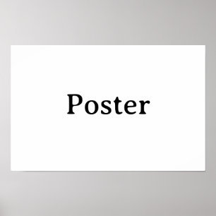 Einfache Markenförderung Standard-Halbglanz 17"x11 Poster