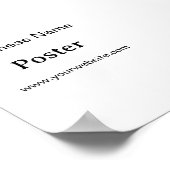 Einfache Markenförderung Standard-Halbglanz 4" x 6 Poster (Ecke)