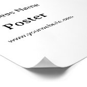 Einfache Markenförderung Standard-Halbglanz 5" x 7 Poster (Ecke)