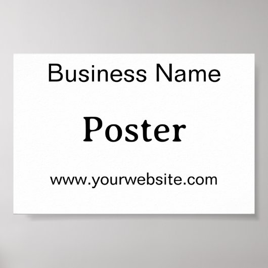 Einfache Markenförderung Standard-Halbglanz 6"x4" Poster (Vorne)