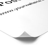 Einfache Markenförderung Standard-Halbglanz 8,5"x1 Poster (Ecke)