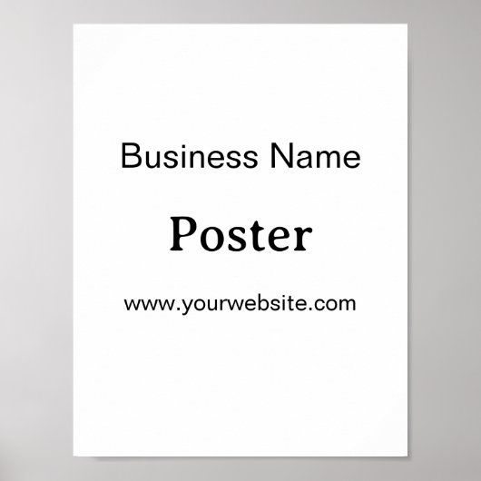 Einfache Markenförderung Standard-Halbglanz 8,5"x1 Poster (Vorne)