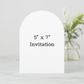 Einfache Markenförderungsbogen 5" x 7" Einladung (Stehend Vorderseite)